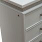 Belle Furnishings Reflections 5-Piece Queen Upholstered Bedroom Set in Pearl White and Rhinestone, , large