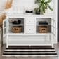 Walker Edison 52" TV Stand in White, , large