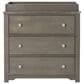 Foundations Worldwide Harmony 3-Drawer Dresser with Changing Table Topper in Dapper Gray, , large