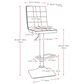 CorLiving Adjustable Bar Stool in White (Set of 2), , large