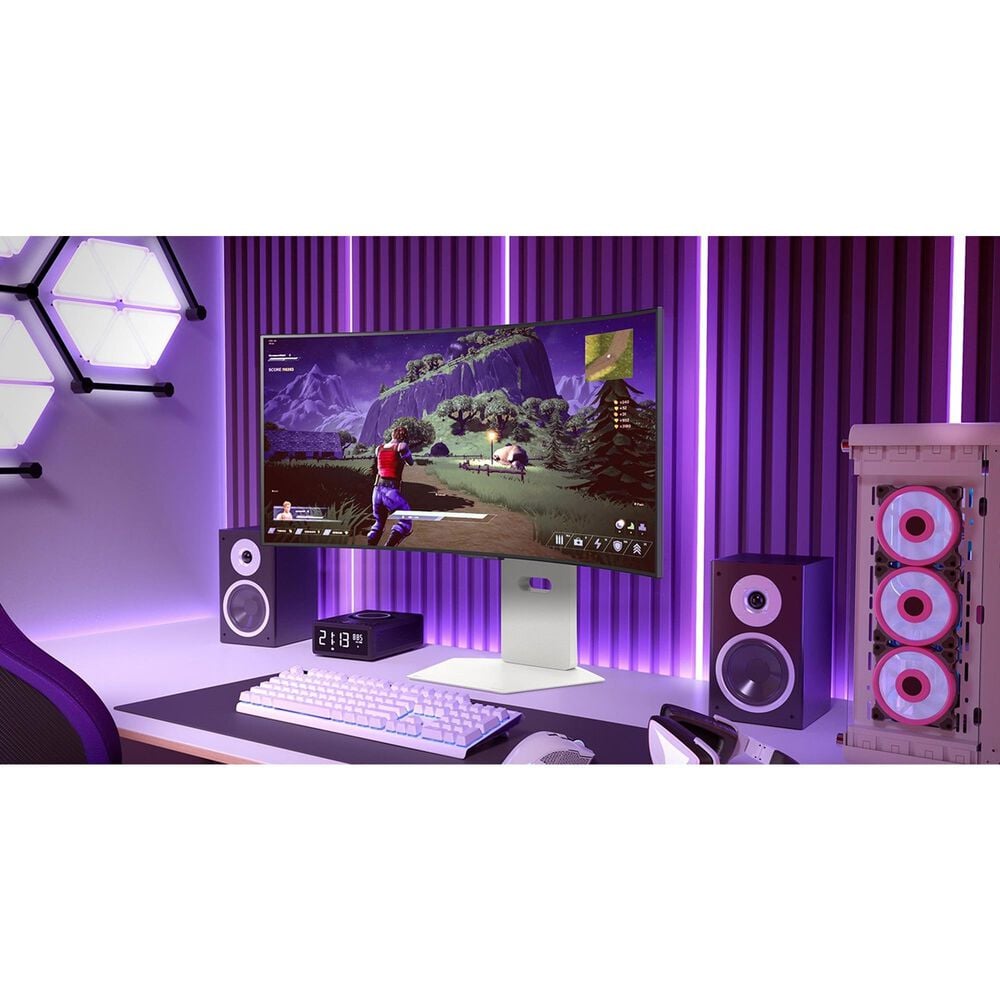 LG 34&quot; UltraGear OLED WQHD Curved Smart Gaming Monitor in White, , large