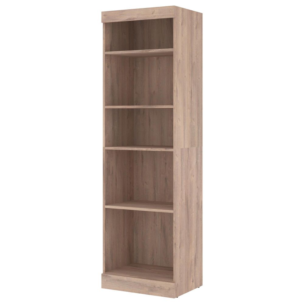 Bestar Pur 25" Shelving Unit in Rustic Brown, , large