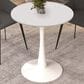Leisuremod Bristol 27" Round Dining Table with MDF Top in White - Table Only, , large