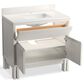 Kohler Solive 36" Single Bathroom Vanity in Gossamer White with 2 cm White Quartz Top and Rectangular Sink, , large