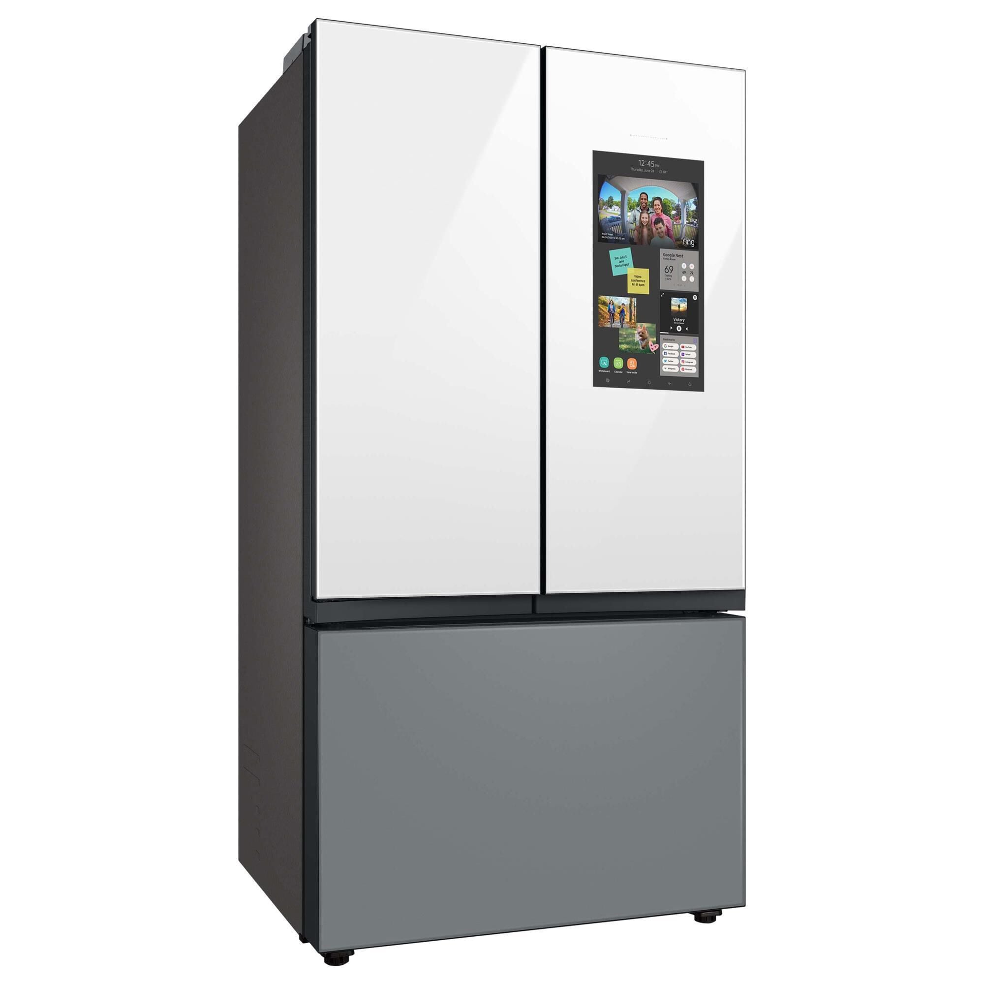Glass top hot sale refrigerator