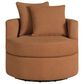 Coaster Debbie Swivel Accent Chair in Burnt Orange, , large