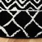 Safavieh Tulum TUL270 6"7" Round Black and Ivory Area Rug, , large