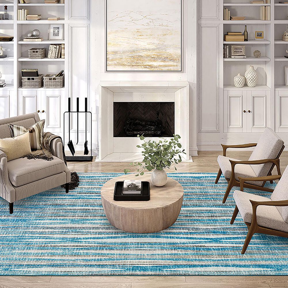Dalyn Rug Company Amador 3&#39; x 5&#39; Sky Indoor/Outdoor Area Rug, , large