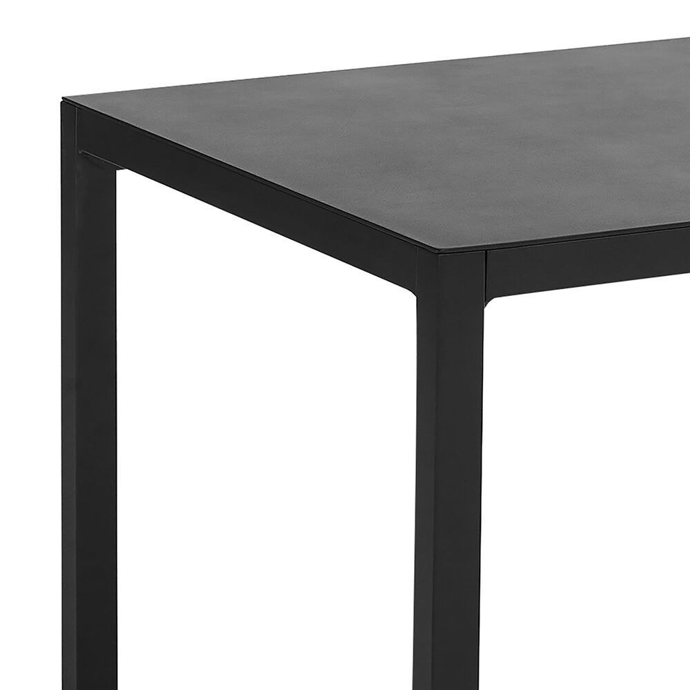 Linon Home Decor Holland 64" Outdoor Dining Table in Black, , large