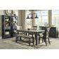 Ashley Tyler Creek 3-Shelf Display Cabinet in Antique Black and Gray, , large