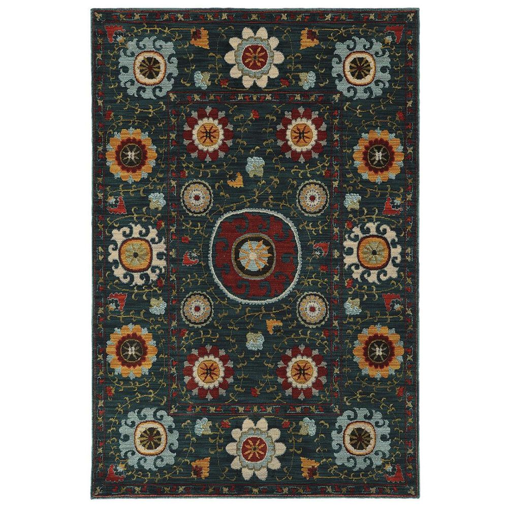 Oriental Weavers Sedona 6408B 9"10" x 12"10" Blue Area Rug, , large