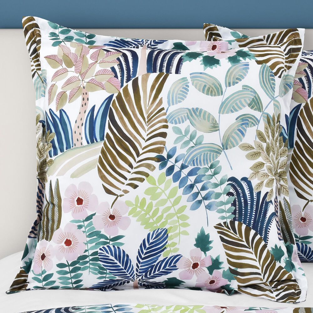 J. Queen New York Rainforest 26&quot; Square Euro Pillow Sham in Teal, , large