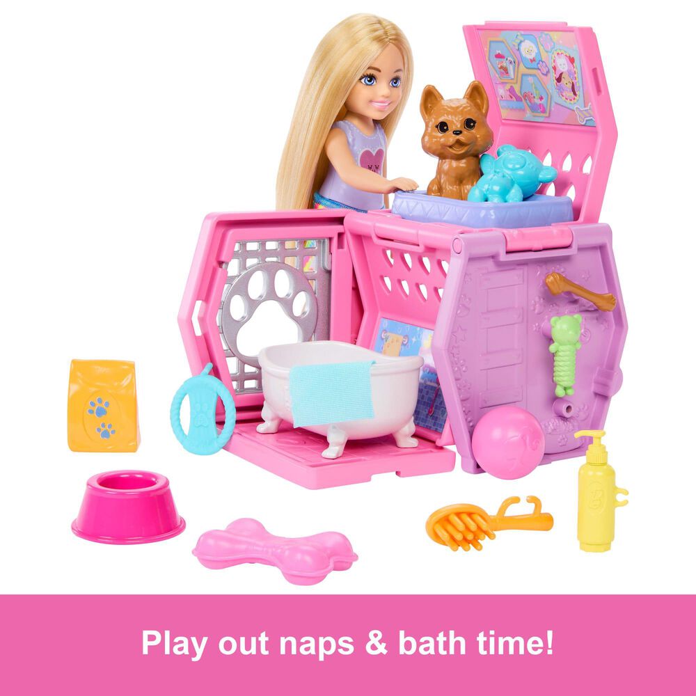 Barbie Chelsea Puppy Carrier Playset in Multicolor, , large