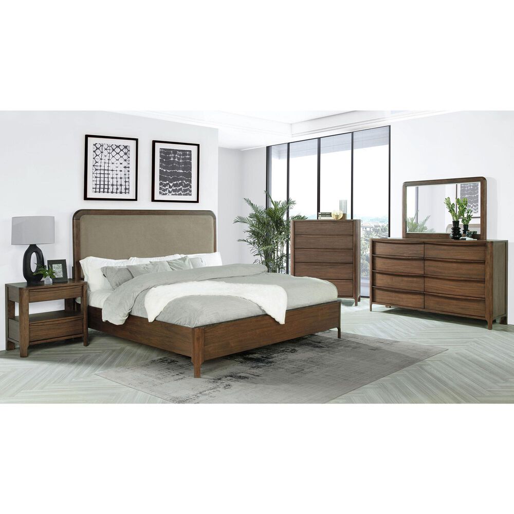 37B Maderia Queen Panel Bed in Walnut, , large