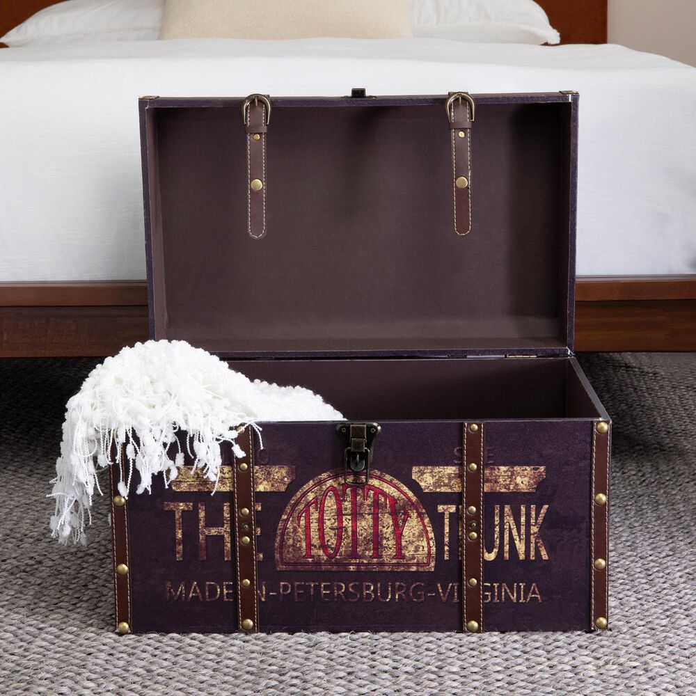 Household Essentials Large Decorative Trunk in Multicolor, , large