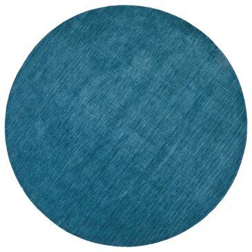 Feizy Rugs Luna 10" Round Teal Area Rug, , large