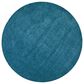 Feizy Luna 10" Round Teal Area Rug, , large