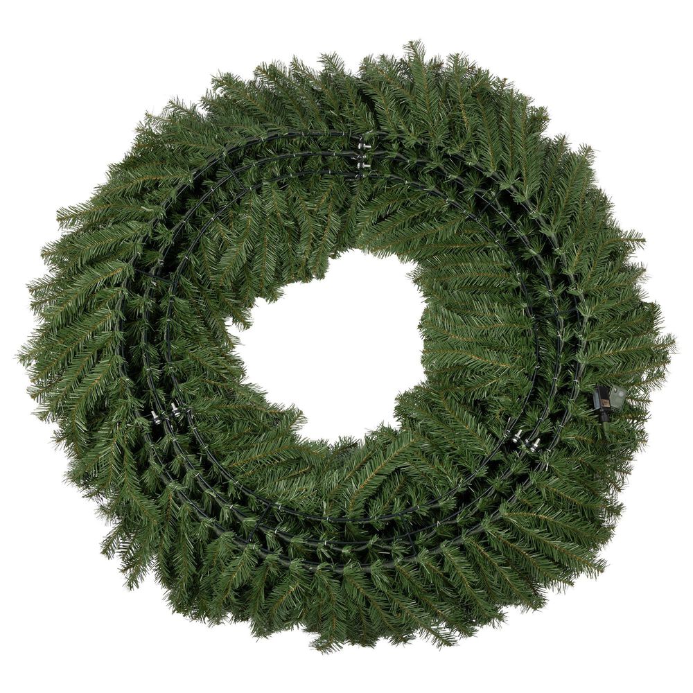 Timberlake 60&quot; Large Christmas Wreath with 300 LED Lights in Green, , large