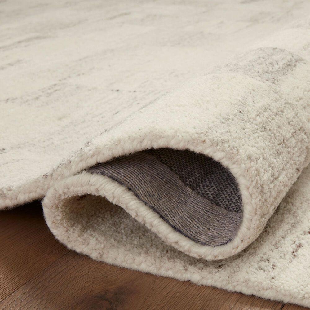 Amber Lewis x Loloi Rocky 2&#39;3&quot; x 3&#39;9&quot; Ivory and Silver Area Rug, , large