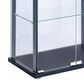 Pacific Landing 5-Shelf Glass Curio Cabinet in Black and Clear, , large