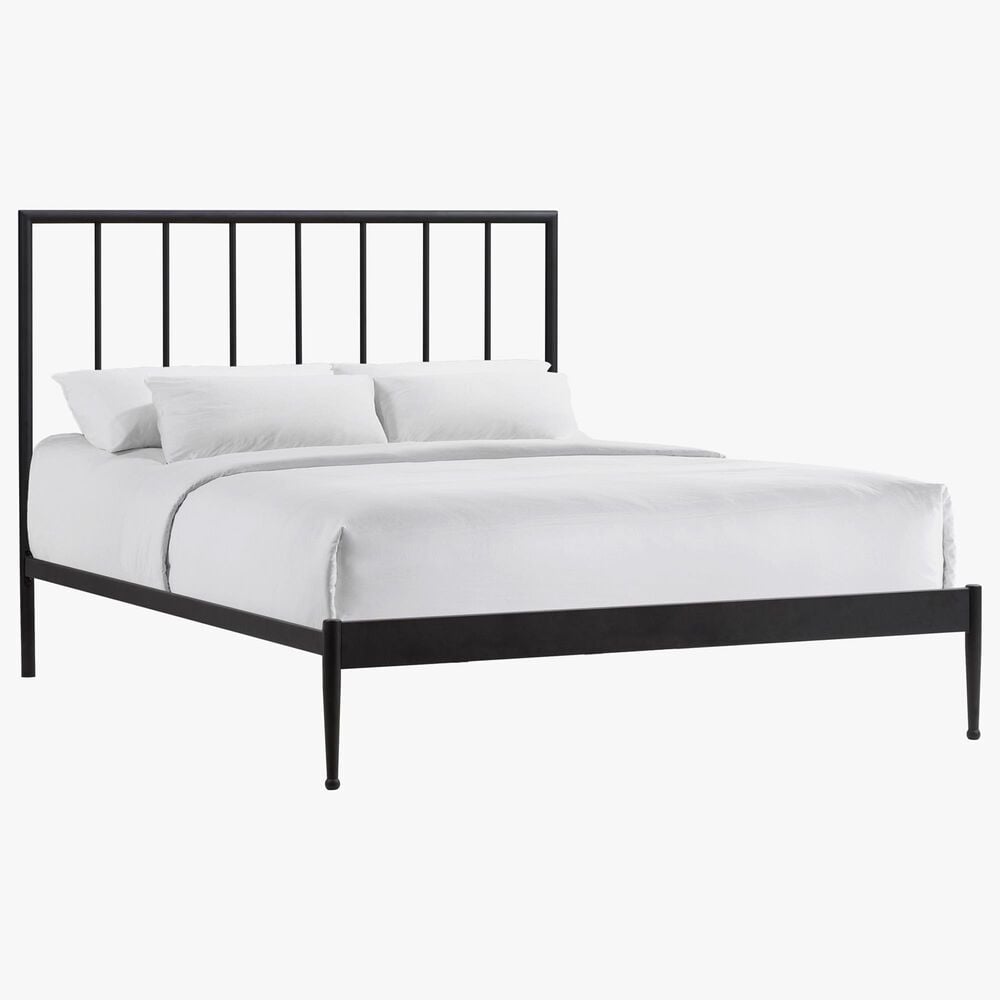 Hawthorne Furniture Modern Queen Metal Panel Bed in Matte, , large