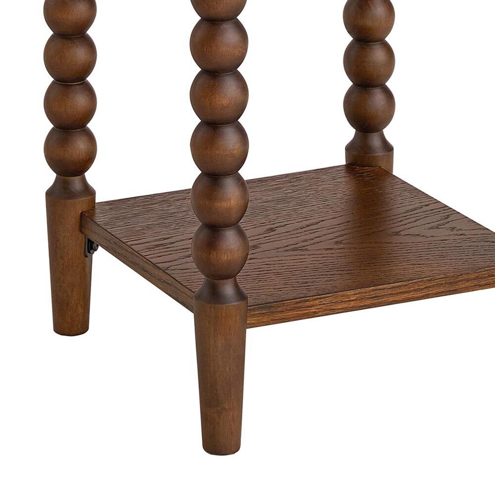 Forma &amp; Co Turn Wood End Table in Cocoa Brown, , large