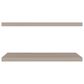 Hearth and Haven 32" Floating Wall Shelf in Taupe (Set of 2), , large