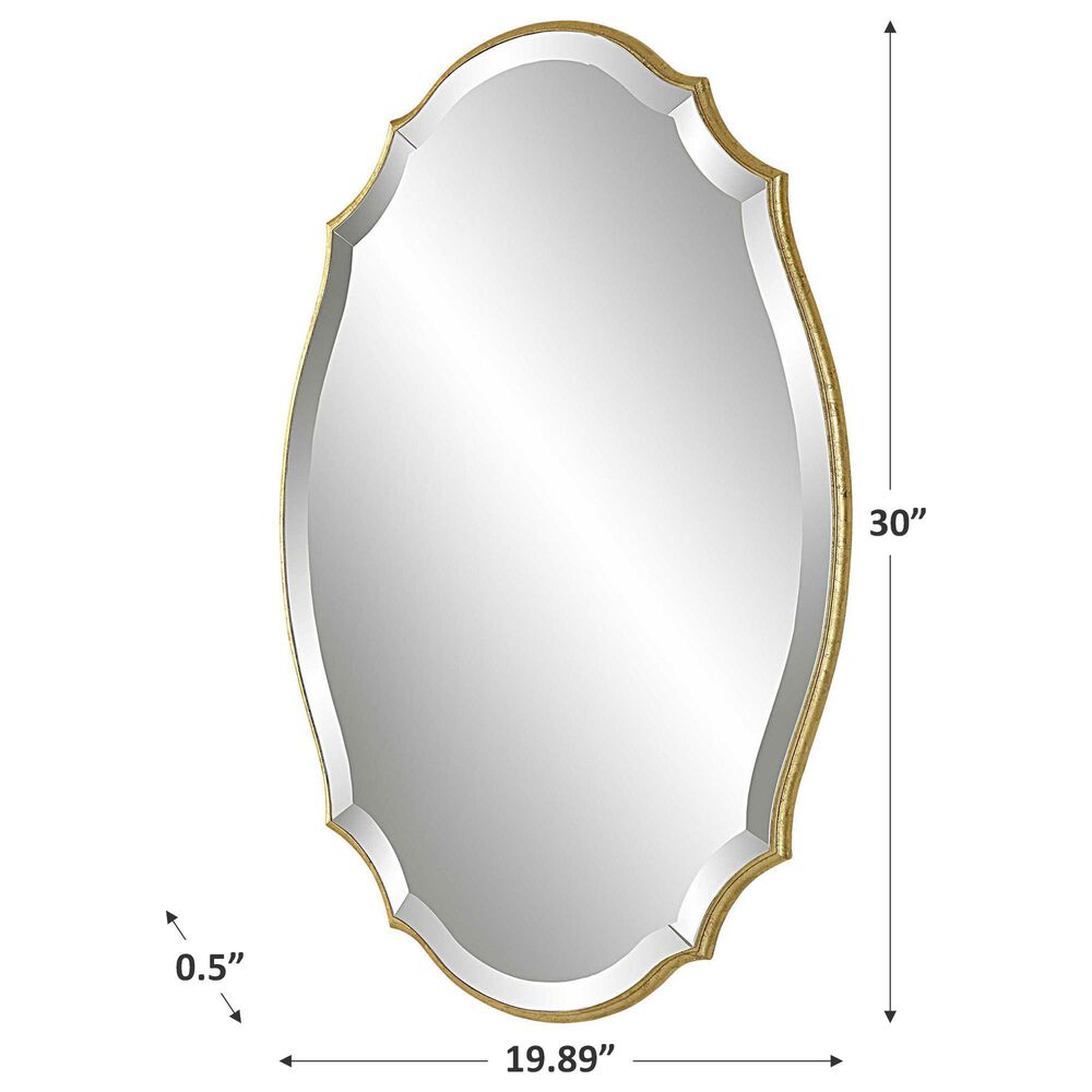 Salt &amp; Light Beveled Wall Mirror in Gold, , large