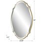 Salt & Light Beveled Wall Mirror in Gold, , large