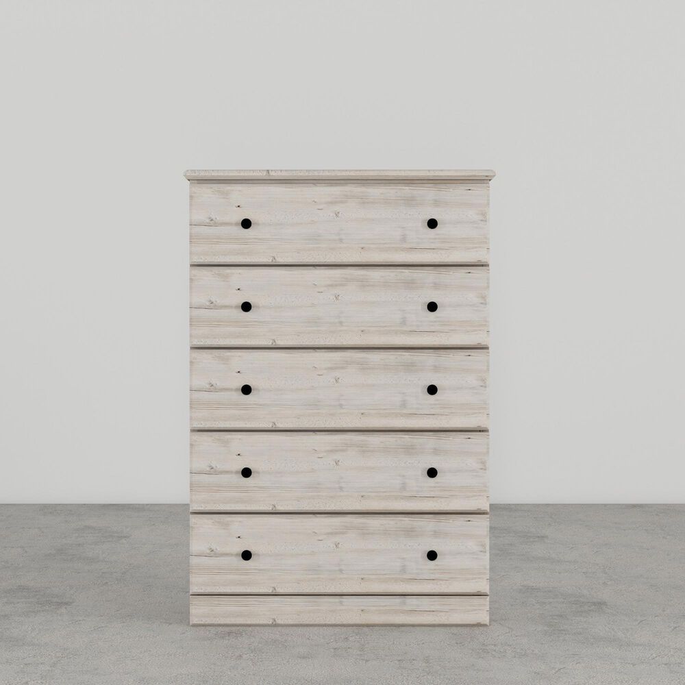 Lemoore Essentials 32" 5-Drawer Chest in Frosted Pine, , large