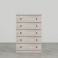 Lemoore Essentials 32" 5-Drawer Chest in Frosted Pine, , large