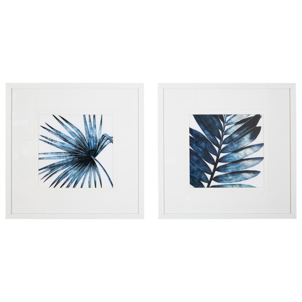 Ashley Breelen 20" x 20" 2-Piece Wall Art Set in Blue and White, , large
