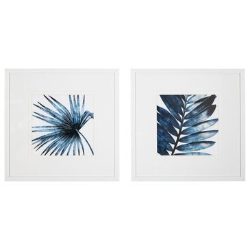 Ashley Breelen 20" x 20" 2-Piece Wall Art Set in Blue and White, , large