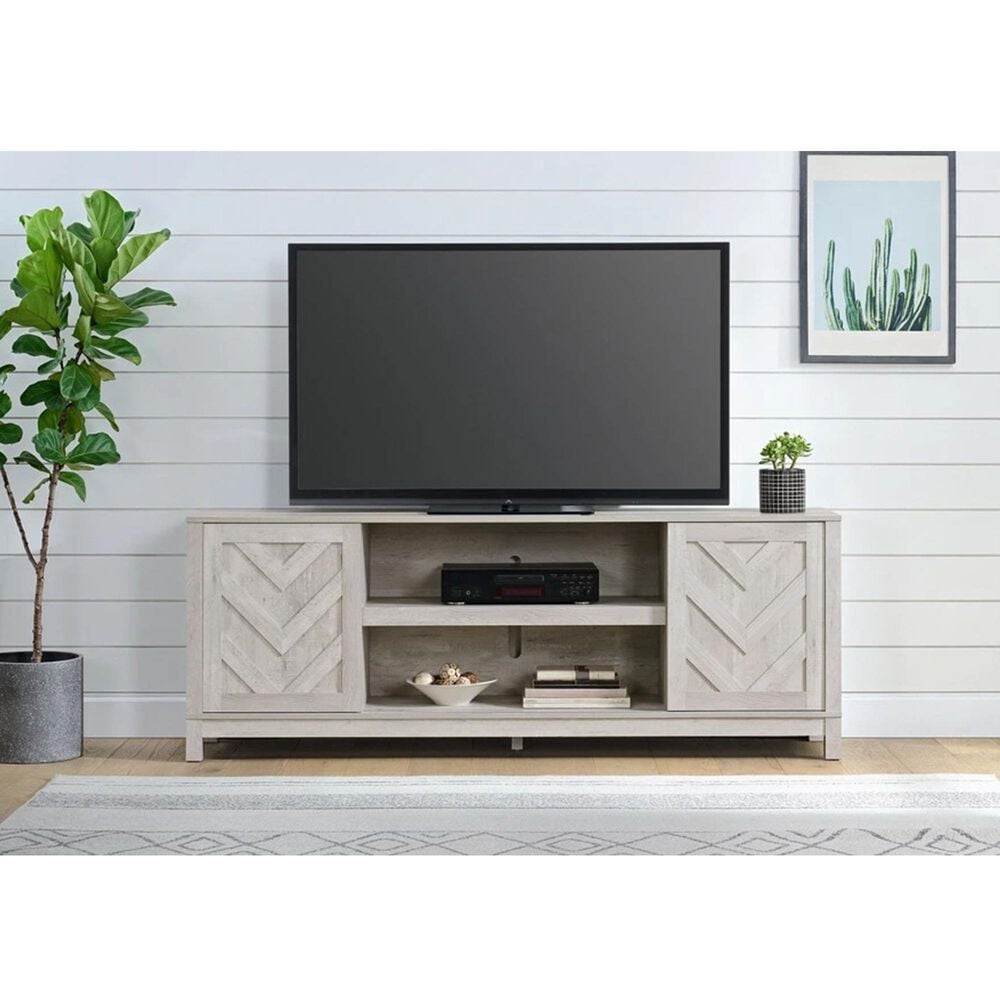 Mayberry Hill Eleanor 70" TV Stand in White, , large