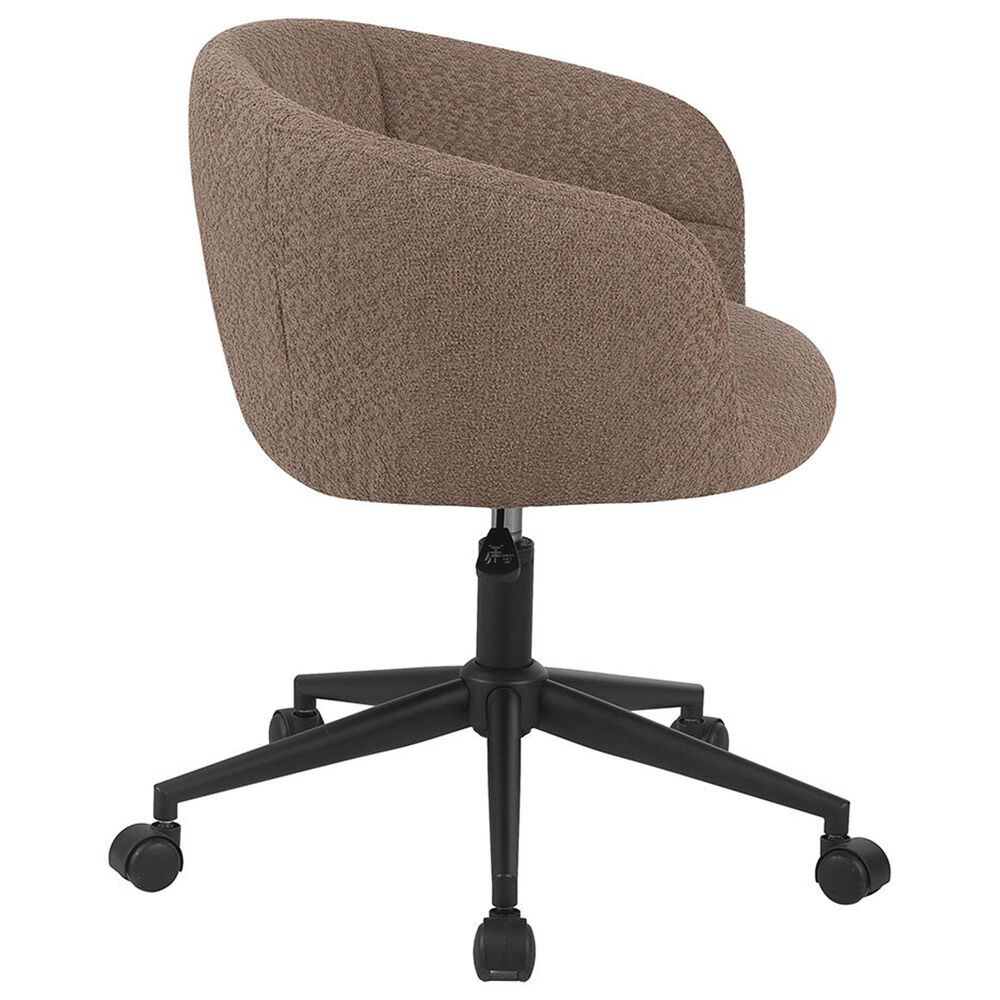 Impressions Vanity Kaylee Swivel Vanity Chair with Sand Cushion in Black, , large