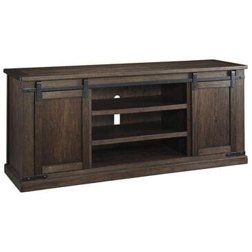 Ashley Budmore Extra Large TV Stand in Rustic Brown, , large