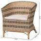Baxton Studio Elda Rattan Accent Chair in Neutral, , large