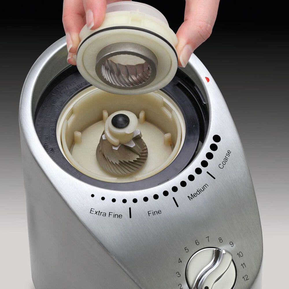 Jura 11 Oz Infinity Plus Conical Burr Grinder in Stainless Steel, , large