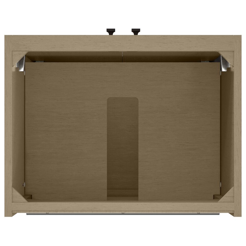 James Martin Vanities Chianti 24" Single Bathroom Vanity in Walnut Whisper and Champagne Brass with 2 cm White Glossy Composite Stone Top and Rectangular Sink, , large