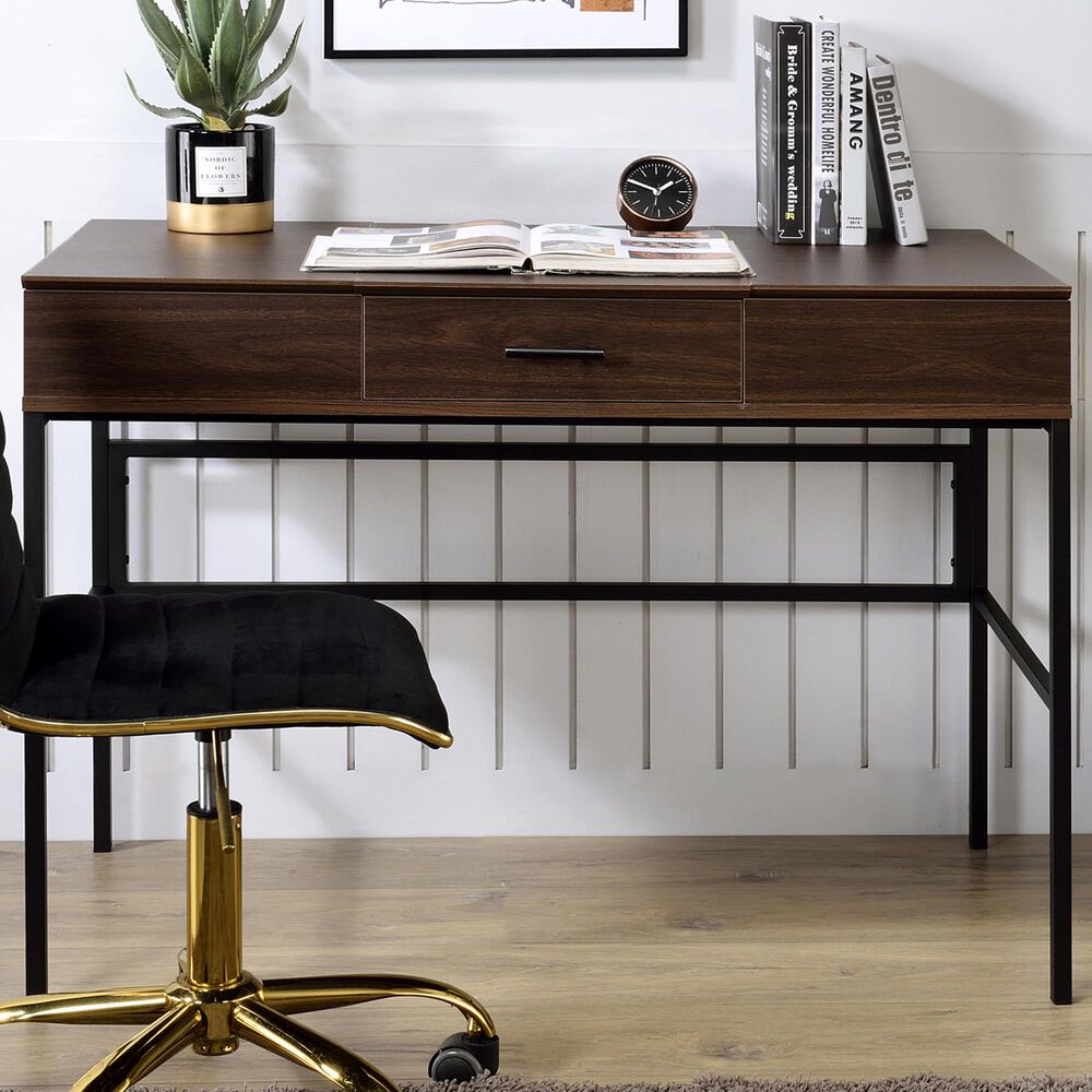 Gunnison Co. Verster Writing Desk with USB Port in Oak, , large