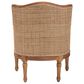 Baxton Studio Elizette Accent Chair with Honey Oak Frame in Beige, , large