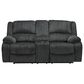 Ashley Draycoll Manual Reclining Sofa and Loveseat Set in Slate, , large