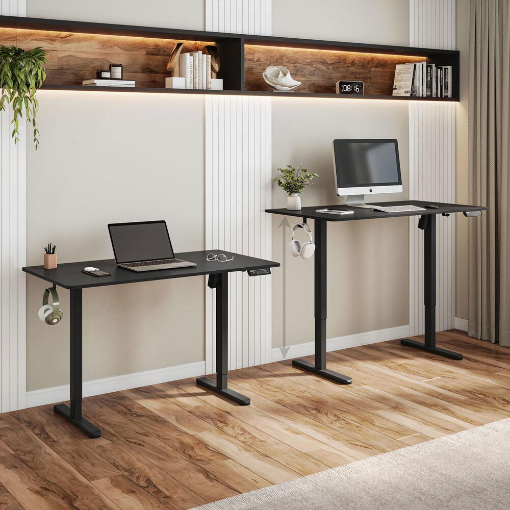 Rta Products Llc Vega Electric Standing Desk in Black, , large