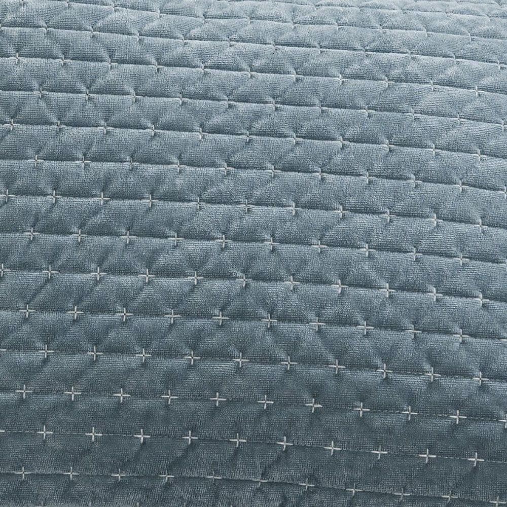 Levtex Velvet Stitch 3-Piece Full/Queen Quilt Set in Chambray, , large