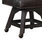 Radius Ashford Swivel Chair With Casters with Black Bonded Leather, , large