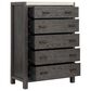 Nicolette Home Plum Creek 5 Piece Queen Storage Bedroom Set in Ravenwood Black, , large