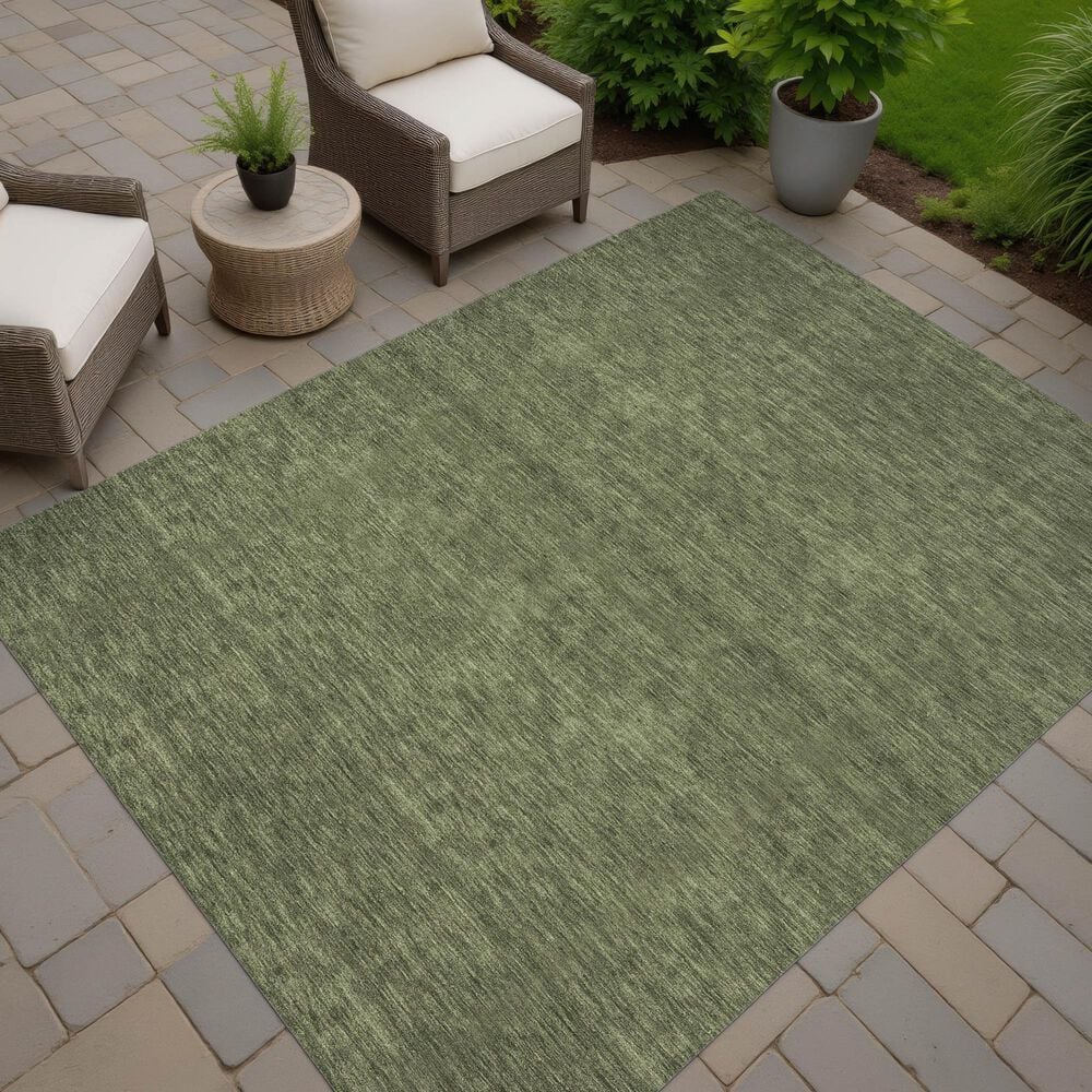 Dalyn Rug Company Soft Essentials Solid Olive 3' x 5' Area Rug, , large