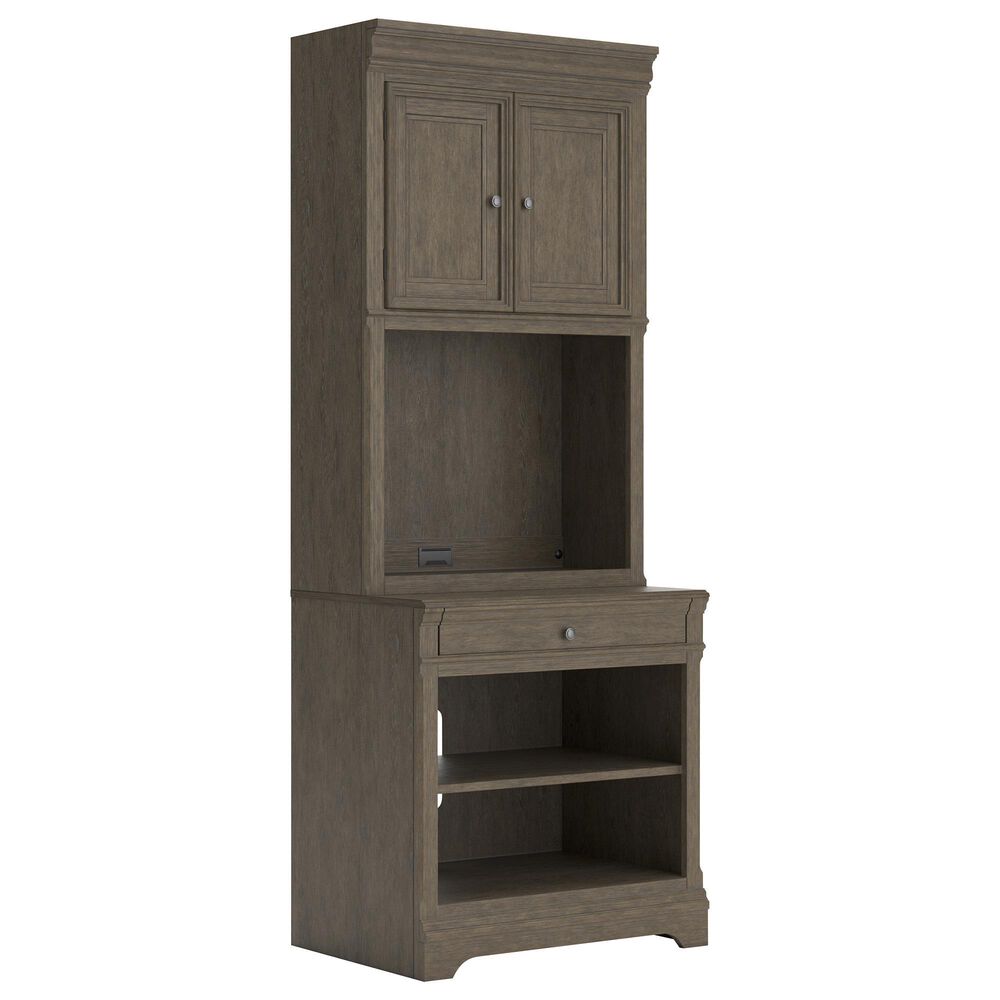 Ashley Janismore 79" Bookcase in Weathered Gray, , large