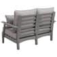 Ashley Cove Beach Outdoor Loveseat with Cushion in Gray, , large