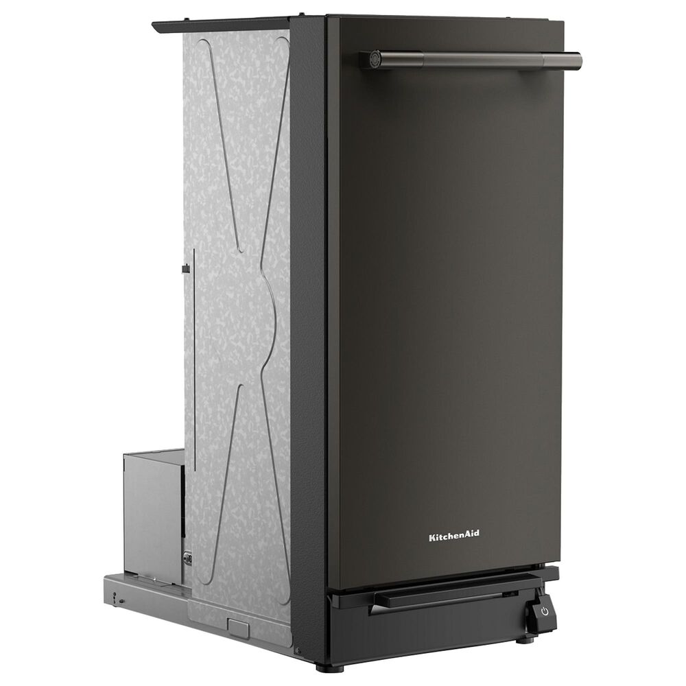 KitchenAid 15" Built-In Trash Compactor with Odor Management System in Black Ore, , large